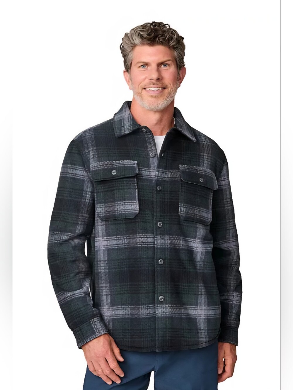 Free Country Men's Mountain Ridge Sueded Chill Out Fleece Jacket Size Large